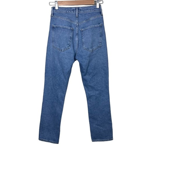 AGOLDE Riley High Rise Straight Crop in Whiplash 25 - Picture 3 of 9